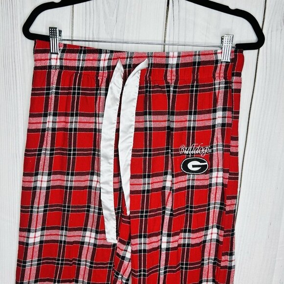 Georgia (UGA) Bulldogs Pajama Pants Sideline Apparel Red Plaid Women's Sz M - Picture 4 of 8